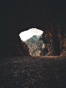 Preview wallpaper cave, dark, mountains, rocks