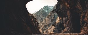 Preview wallpaper cave, dark, mountains, rocks