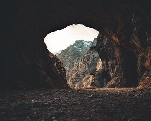 Preview wallpaper cave, dark, mountains, rocks