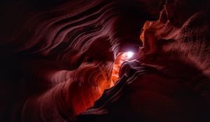 Preview wallpaper cave, dark, rock, canyon