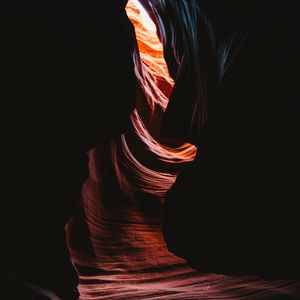 Preview wallpaper cave, dark, rocks, canyon