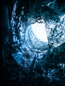 Preview wallpaper cave, ice, gorge