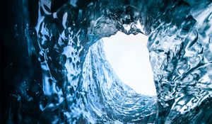 Preview wallpaper cave, ice, gorge