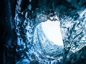 Preview wallpaper cave, ice, gorge