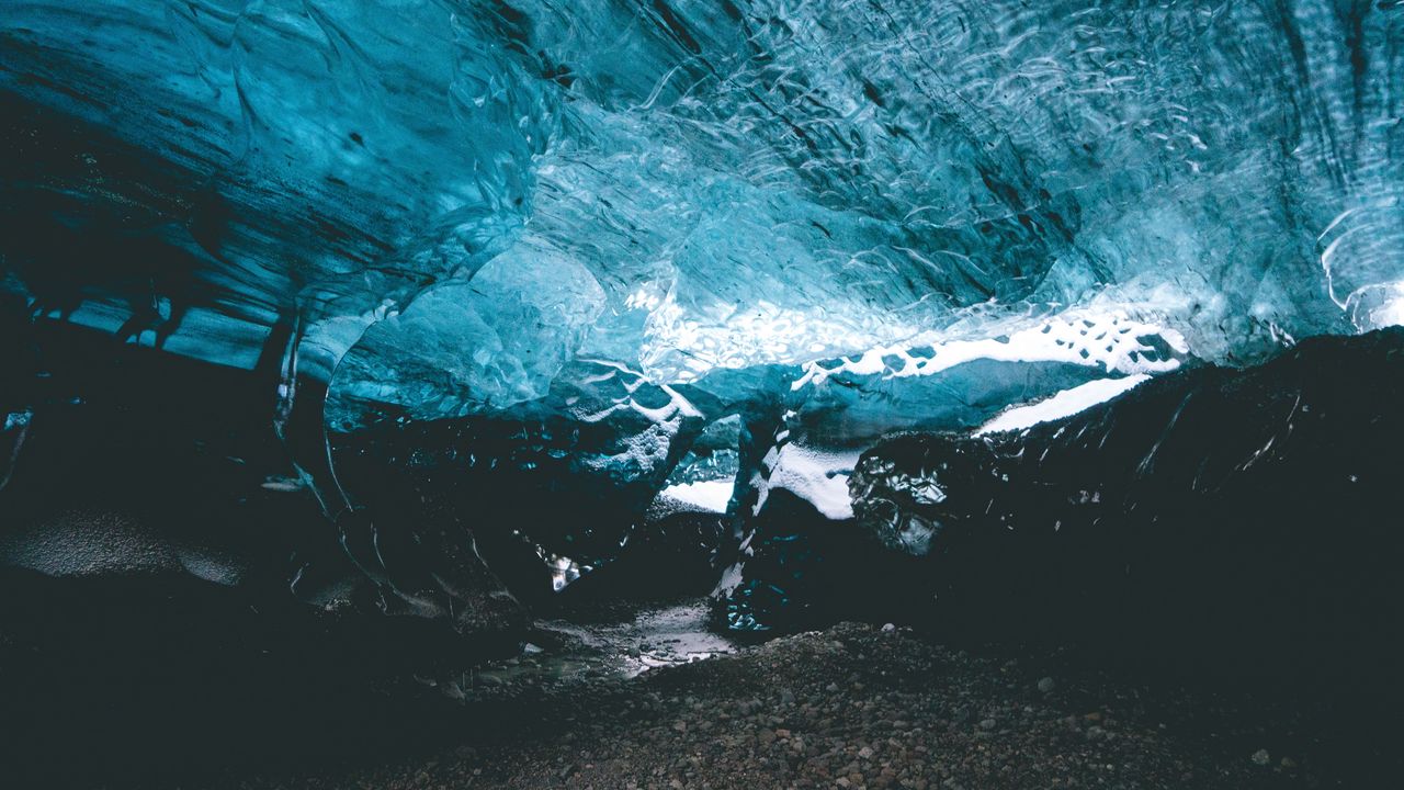 Wallpaper cave, ice, iceland, icy