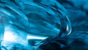 Preview wallpaper cave, ice, nature, blue