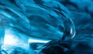 Preview wallpaper cave, ice, nature, blue