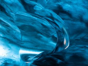 Preview wallpaper cave, ice, nature, blue