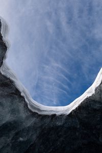 Preview wallpaper cave, ice, sky