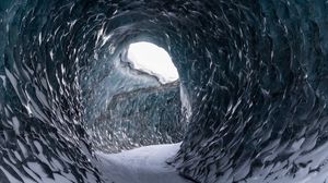 Preview wallpaper cave, ice, snow