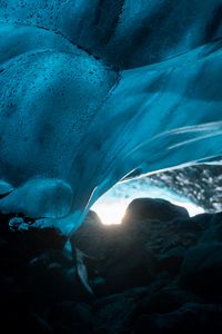 Preview wallpaper cave, ice, stones, nature