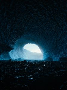 Preview wallpaper cave, light, tunnel, stones