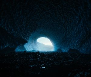 Preview wallpaper cave, light, tunnel, stones