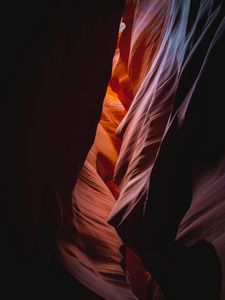 Preview wallpaper cave, rock, canyon, gorge, light