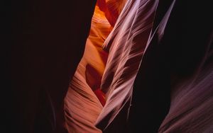 Preview wallpaper cave, rock, canyon, gorge, light