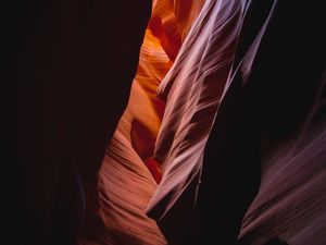 Preview wallpaper cave, rock, canyon, gorge, light