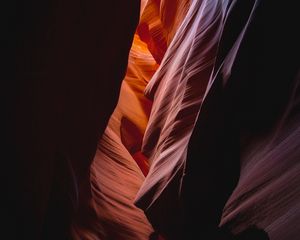 Preview wallpaper cave, rock, canyon, gorge, light