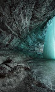 Preview wallpaper cave, rock, ice