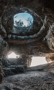 Preview wallpaper cave, rock, stones, nature