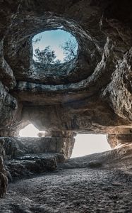 Preview wallpaper cave, rock, stones, nature