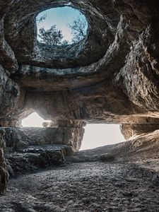 Preview wallpaper cave, rock, stones, nature