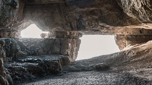 Preview wallpaper cave, rock, stones, nature