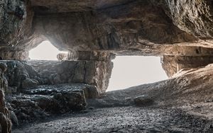 Preview wallpaper cave, rock, stones, nature