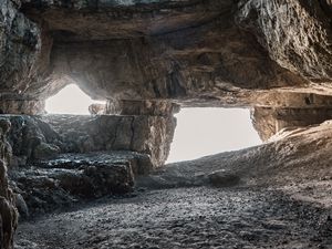 Preview wallpaper cave, rock, stones, nature