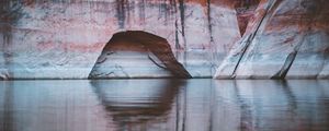 Preview wallpaper cave, rocks, lake, reflection