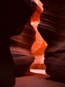Preview wallpaper cave, rocks, light, nature