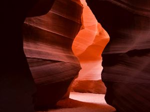 Preview wallpaper cave, rocks, light, nature