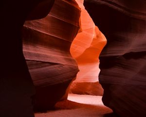 Preview wallpaper cave, rocks, light, nature