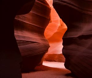 Preview wallpaper cave, rocks, light, nature