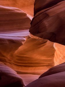 Preview wallpaper cave, rocks, sandy, relief