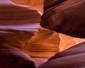 Preview wallpaper cave, rocks, sandy, relief