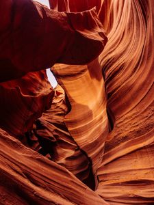 Preview wallpaper cave, rocks, stone, sandstone, brown