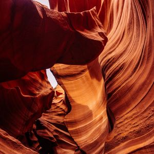 Preview wallpaper cave, rocks, stone, sandstone, brown