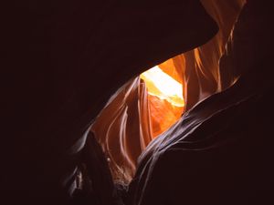 Preview wallpaper cave, rocks, stones, gorge
