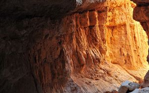 Preview wallpaper cave, rocks, stones, light