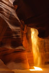 Preview wallpaper cave, sand, sunlight, nature