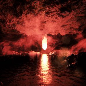 Preview wallpaper cave, water, light, bright, underground