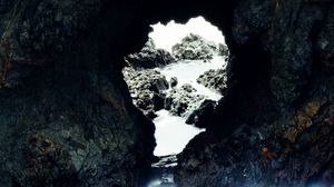 Preview wallpaper cave, water, rocks, stones