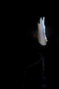 Preview wallpaper cave, waterfall, path, dark