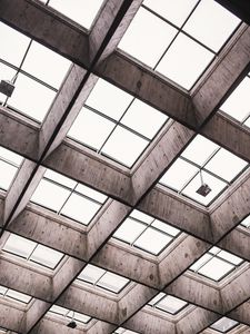 Preview wallpaper ceiling, architecture, interior, geometry, symmetry