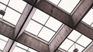 Preview wallpaper ceiling, architecture, interior, geometry, symmetry