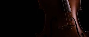 Preview wallpaper cello, musical instrument, dark