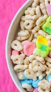 Preview wallpaper cereal, breakfast, bowl, colorful