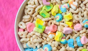 Preview wallpaper cereal, breakfast, bowl, colorful