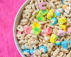 Preview wallpaper cereal, breakfast, bowl, colorful