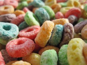 Preview wallpaper cereal, rings, colorful, macro